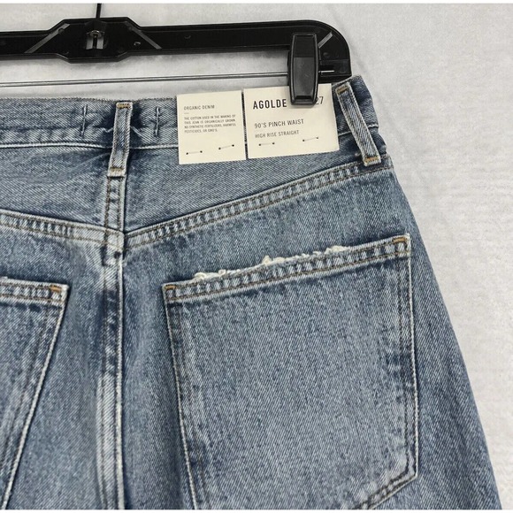 Agolde 90s Pinch Waist High Rise Jeans Size 28 Backdrop - Picture 6 of 8